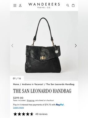 The San Leonardo Handbag - Black